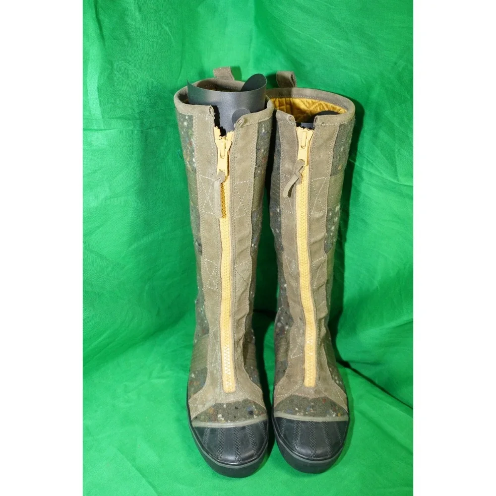 Sorel Womens Green Wool Zipper Knee High Winter Boots NL 1744-316 Size 7 - Picture 2 of 10
